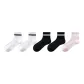 White 2 Pack+Black 2 Pack+Light Pink 1 Pair