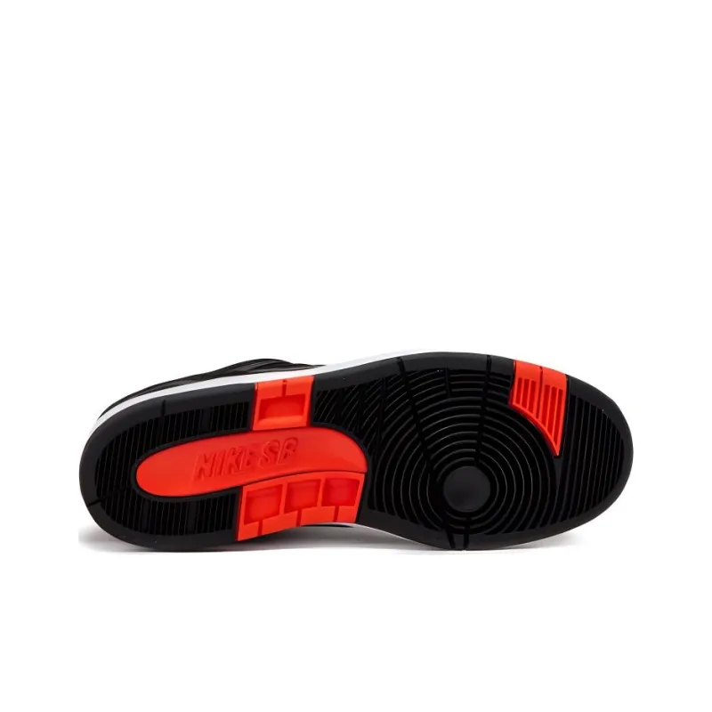 Nike Sb Air Force 2 Low Black White Habanero Red-4