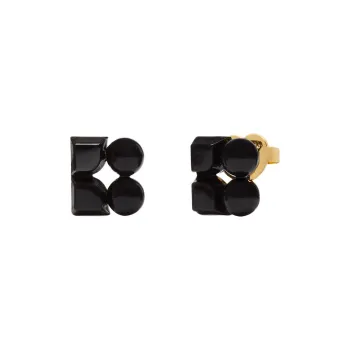 Kate Spade Copper Stud Earrings Women's Black