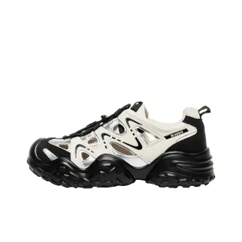 Kappa Grip Height Increasing Beach Sandals Women's Black White
