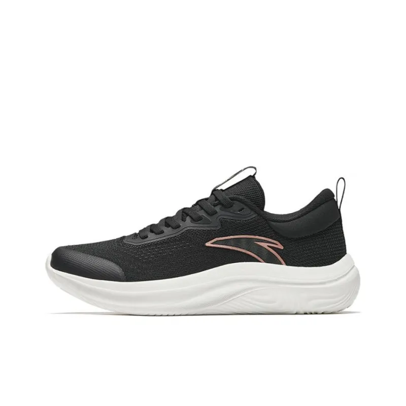 Anta Slip Resistant Low Top Running Shoes Women's Black-0
