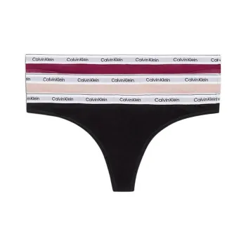 CK/Calvin Klein 3 PACK THONG LOW-RISE Underpants Europe Version Women's 3 Pack