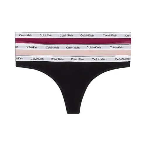 CK/Calvin Borsetta 3 PACK THONG LOW-RISE Underpants Europe Version Women's 3 Pack