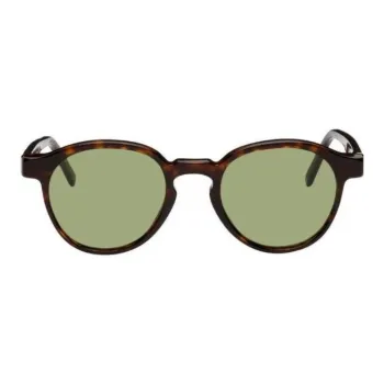 Retrosuperfuture Acetate Round Sunglasses Men's Tortoiseshell