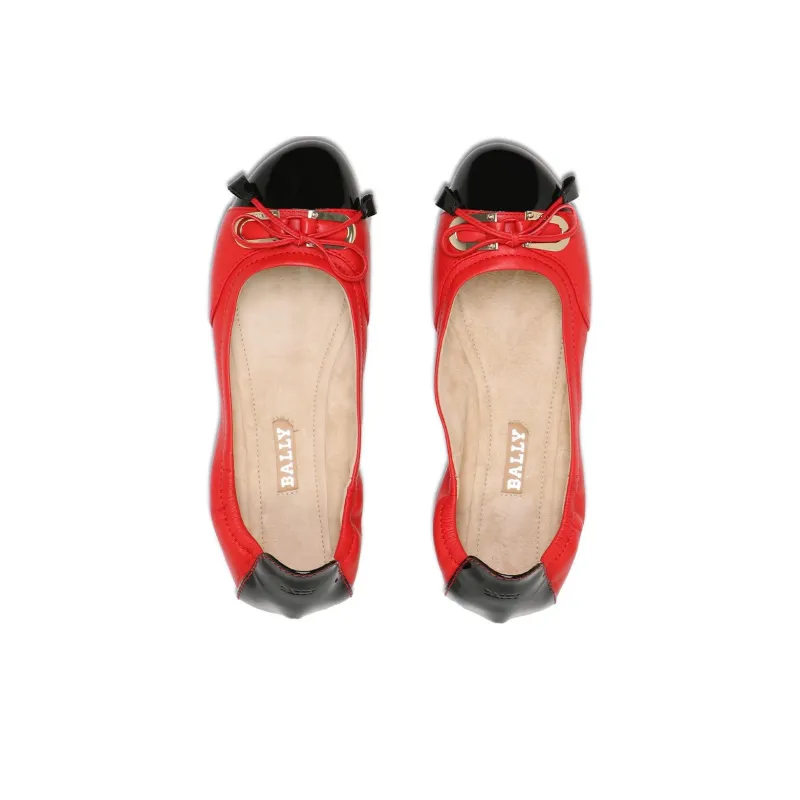 BALLY Casual Single Shoes Women's Red-4