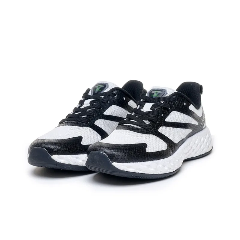 TREEPERI Support Balance Rebound Low Top Running Shoes Unisex Black White-4