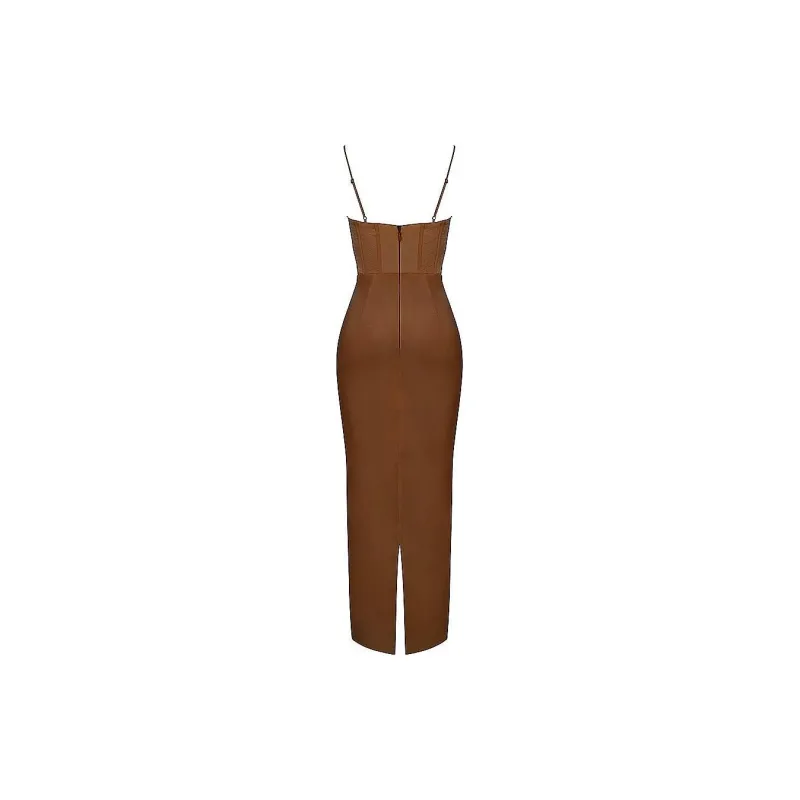 PRINCESS POLLY CHARMAINE Slip Dresses Women's CHOCOLATE/Brown-6