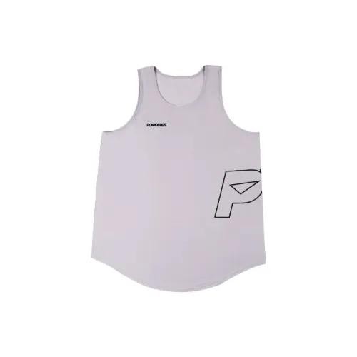 Powolves Tank Tops Unisex Gray