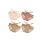 M1046-Design Sensuous Lace-F Set-Skin+Cameo Brown+Khaki+Khaki (4 Pack)
