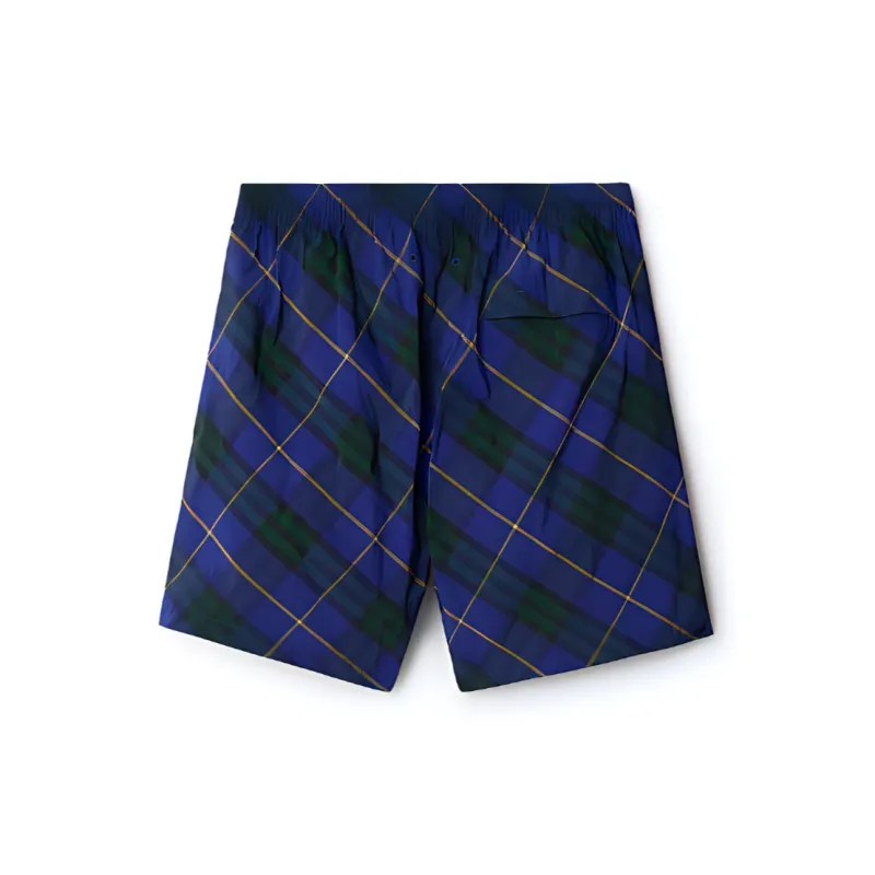 Burberry Checked Drawstring Swim Shorts-1