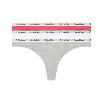 CALVIN KLEIN 3 PACK THONG LOW-RISE Underpants Europe Version Women's 3 Pack