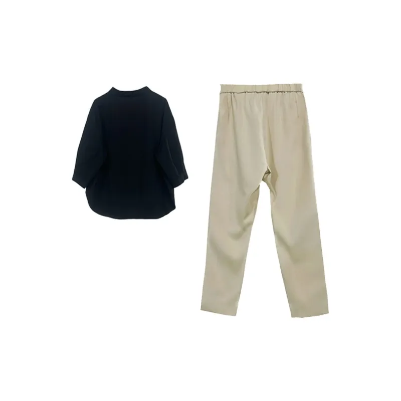 Yvetteclassic Shirt Matching Set Women's-5
