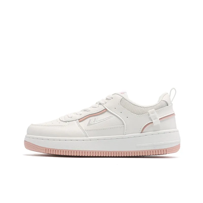 Warrior Thin White Sneakers Anti-Slip And Wear-Resistant Lightweight Low-Top Skateboard Shoes Women's-0
