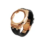 Sand Rose Steel Case+Black Strap+Rose Butterfly Clasp+Tool