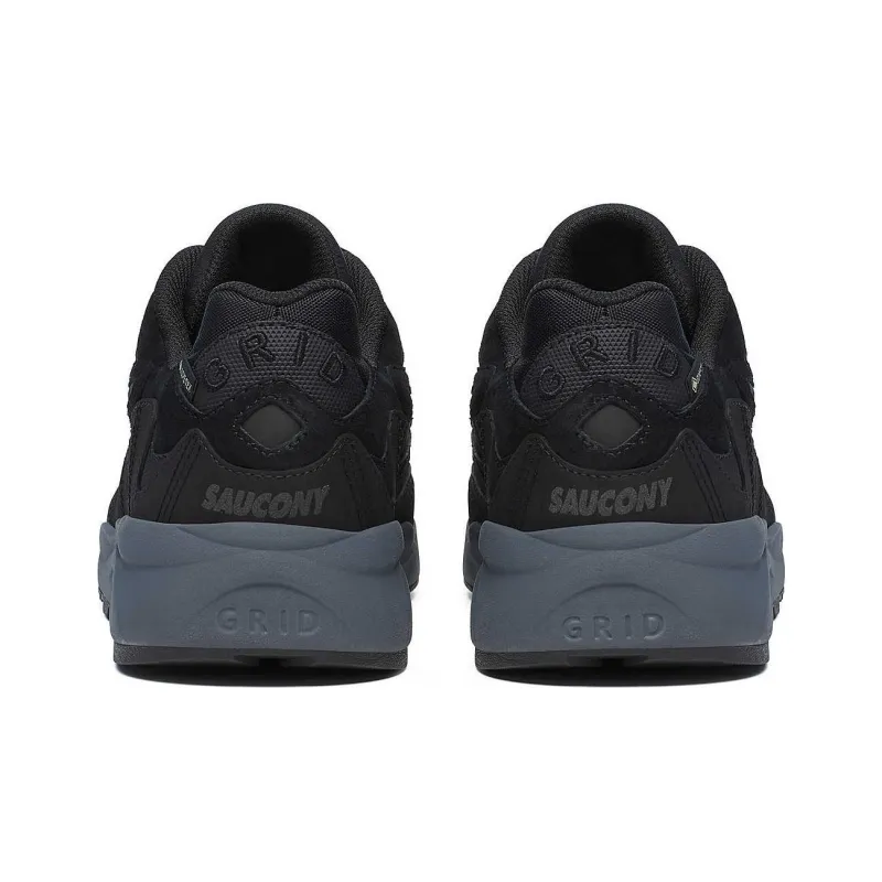 Saucony Grid Shadow 2 Abrasion Resistant Low Top Running Shoes Men's Black-4