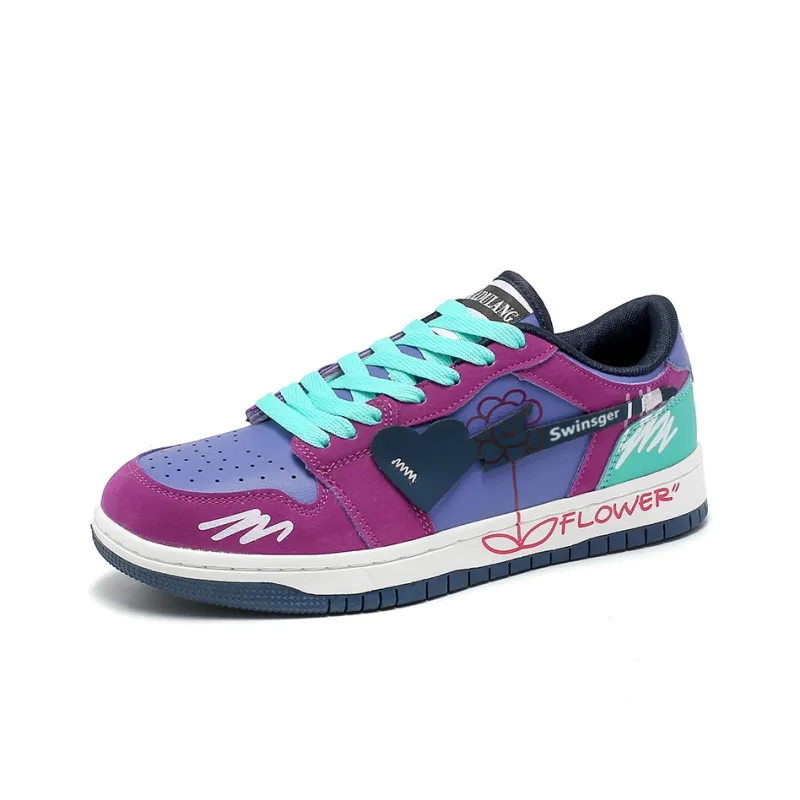 Swinsger Fashion Casual Lightweight And Breathable Low-Top Skateboard Shoes Men's-3