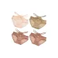 M1046-Design Sensual Lace G Set-Skin+Khaki+Cameo Brown+Cameo Brown (4 Pack)