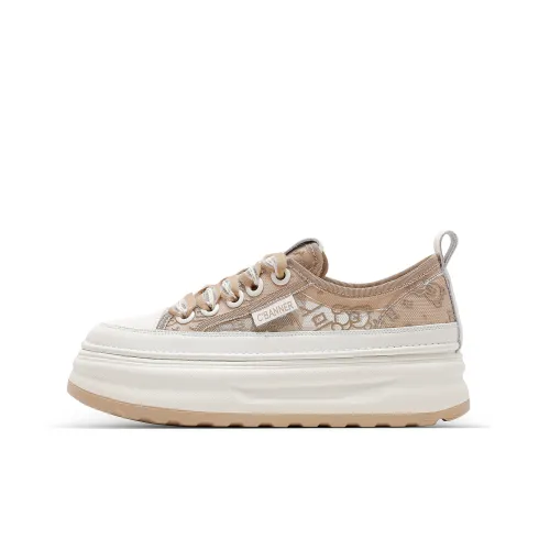 C°BANNER Low Top Skateboard shoes Bold Women's Apricot