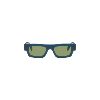 Retrosuperfuture Acetate Irregular Shape Sunglasses Men's Blue