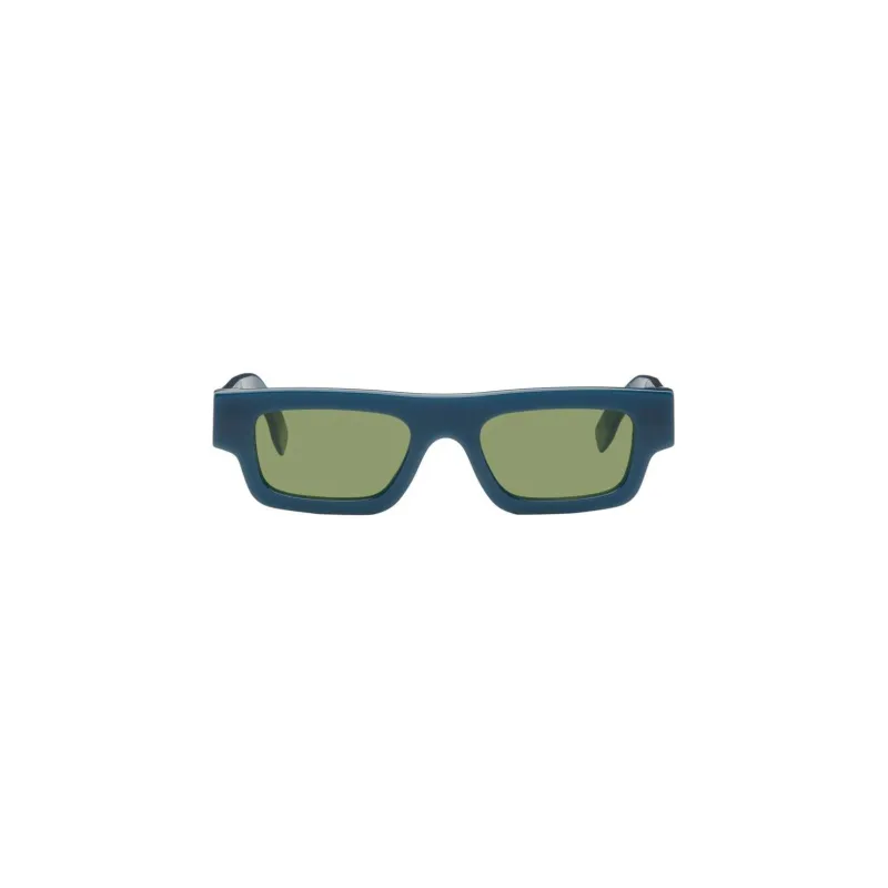 Retrosuperfuture Acetate Irregular Shape Sunglasses Men's Blue-0