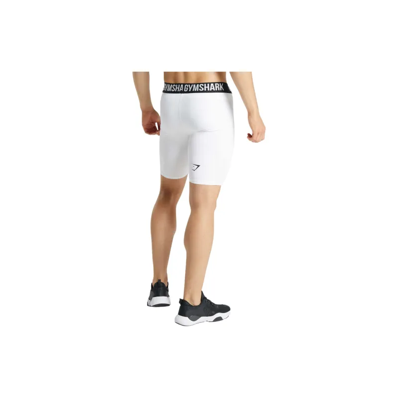 GYMSHARK ELEMENT BASELAYER SHORTS Sports Shorts Men's White-1