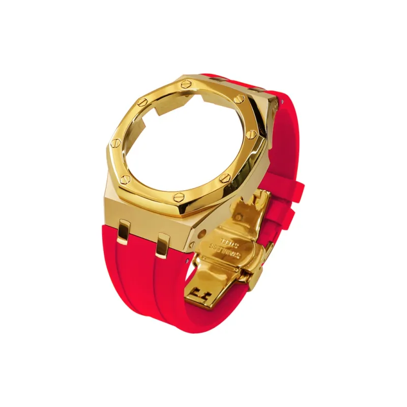 Keppot Compatible With Farmhouse Oak GA 2100 GA 2110 GA B2100 Modified Metal Strap Watch Case Unisex-31