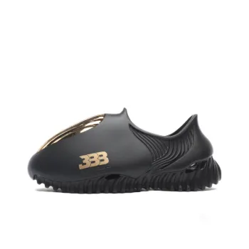 BBB x GENEGG Foam Runner Clogs Unisex Black Gold