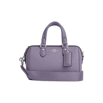 COACH Rowan Cow Leather Handbag, Shoulder Bag, Crossbody Bag Trumpets Women's Light Violet