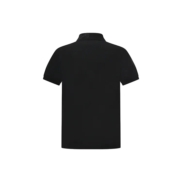 RARE Short Sleeved Polo Shirt Men's Black-2