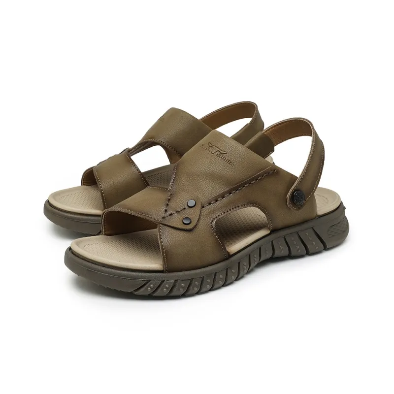 G.N.SHIJIA Beach Sandals Men Black/Khaki-8
