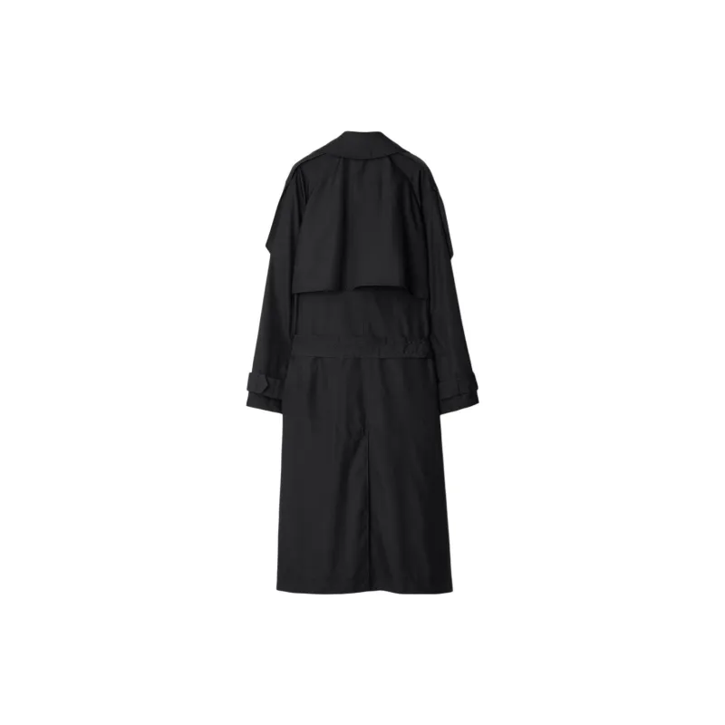 Burberry Long Silk Trench Coat-1