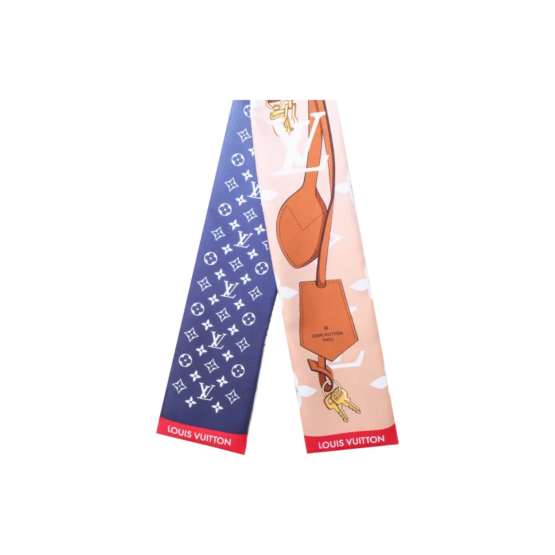 LOUIS VUITTON Mulberry Silk Silk Scarves Women's-3