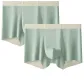 2 Pack (Sky Blue Autumn Harvest+Sky Blue Autumn Harvest) Nude Feel Ice Silk/Seamless Skin-Friendly/Antibacterial Anti-Mite