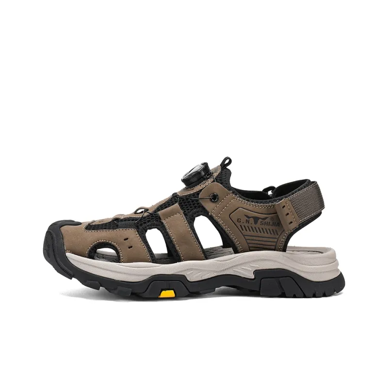 G.N.SHIJIA River Trekking Shoes Men Black/Khaki-11