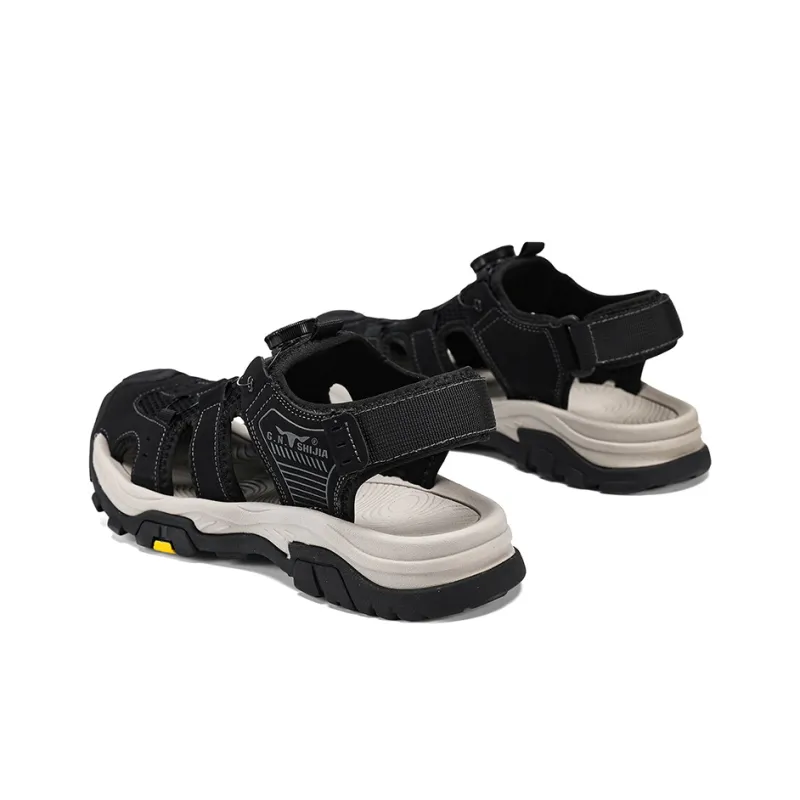 G.N.SHIJIA River Trekking Shoes Men Black/Khaki-3