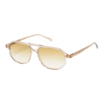 MOSCOT Acetate Acetate Aviator Sunglasses Unisex Brown