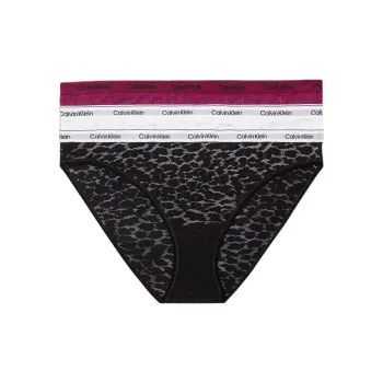 CK/Calvin Klein 3 PACK BIKINI LOW-RISE Underpants Europe Version Women's 3 Pack