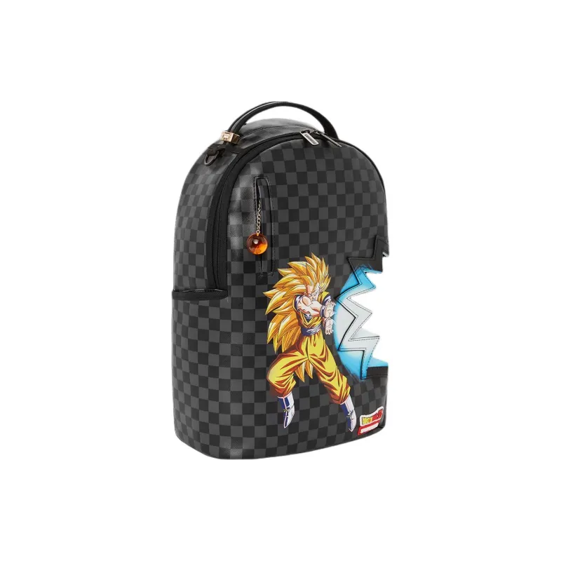 SPRAYGROUND Faux Leather Backpack Unisex Black-3