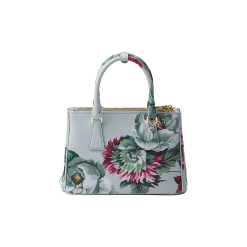 PRADA Saffiano Leather Shoulder Bag Crossbody Bag Handbag Women's Sage Green-3