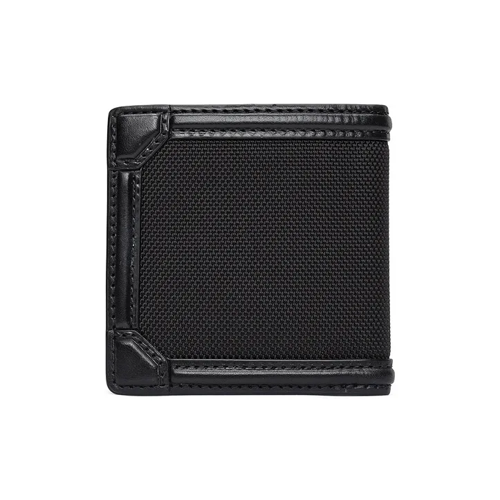 HORSEMEN Elastic Nylon Fabric Short Wallets Regular Men's Black-7