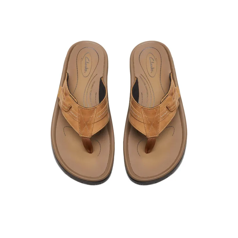 Clarks EVA Flip Flops Men's Brown-3