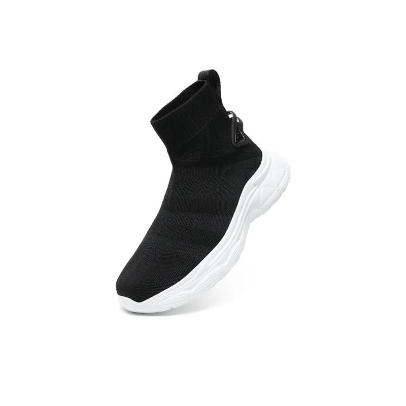 Black tailed Deer Cushioning, Slip Resistant, Breathable, Lightweight Coverage High Top Casual Shoes Unisex-10