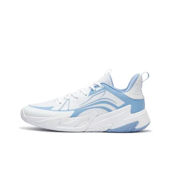 361° Shadow Resilience Cushioning Anti Slip Wear Resistant Breathability Low Top Basketball Shoes Men's Sky Blue