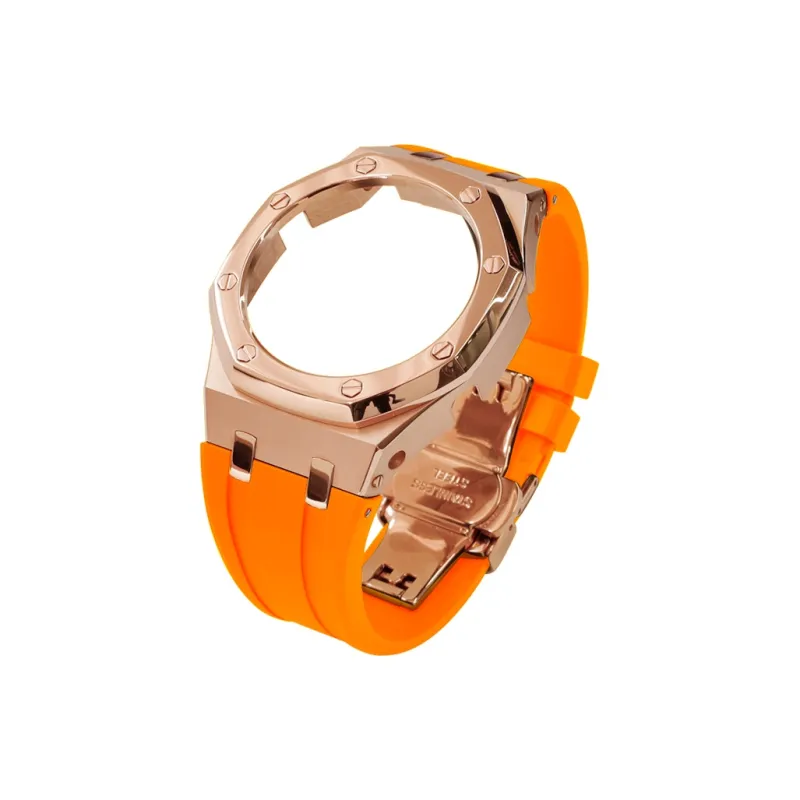 Keppot Compatible With Farmhouse Oak GA 2100 GA 2110 GA B2100 Modified Metal Strap Watch Case Unisex-42