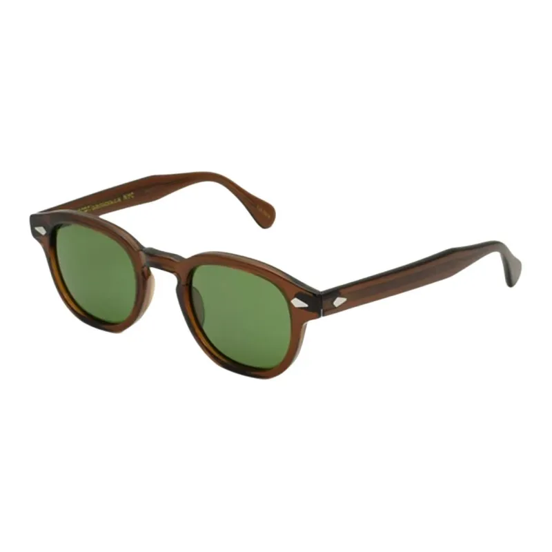 MOSCOT Acetate Oval Sunglasses Unisex Brown-0