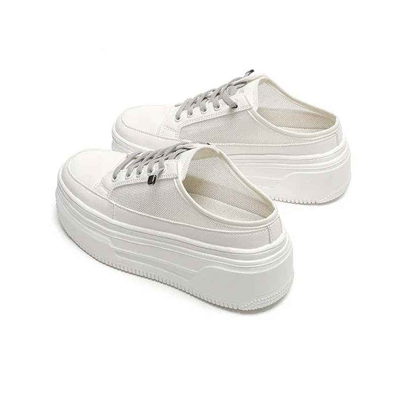 Mulinsen Stitching Cut Out Abrasion Resistant Slip Resistant Closed Toe Slippers Women's-3