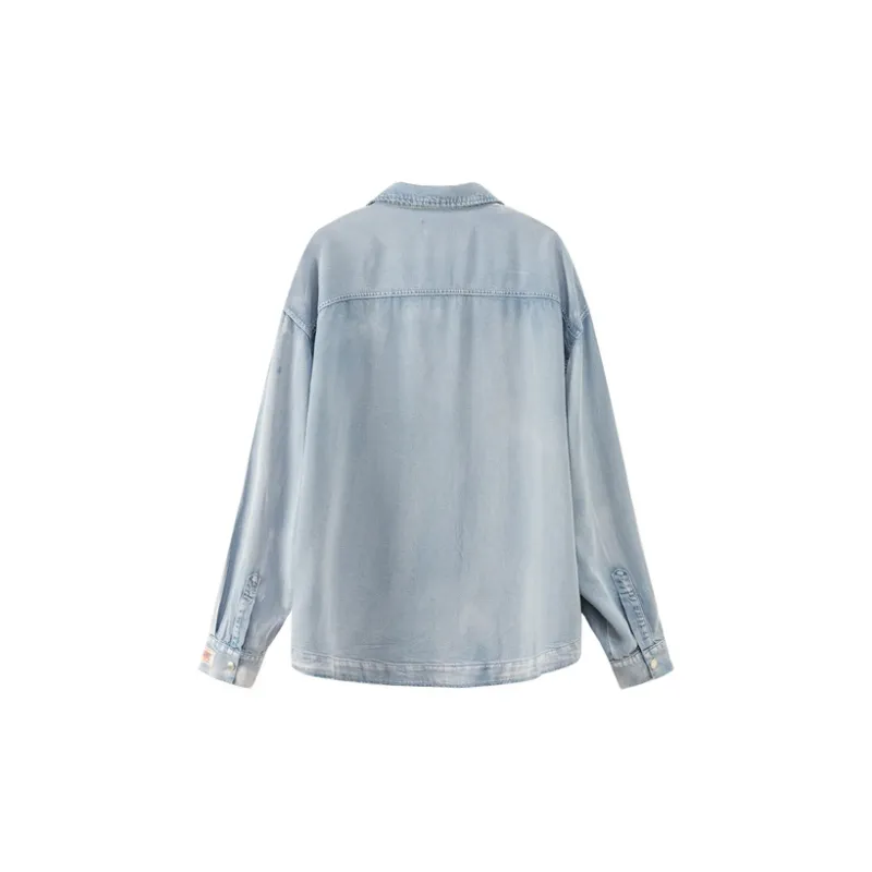 NO ONE ELSE Shirt Unisex Light Denim Blue-1