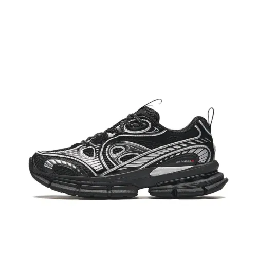 Anta Champion Series AG G01 Slip Resistant Low Top Casual Shoes Women's Black Silver