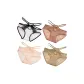 M1046-Design Sensual Lace-B Set-White+Cameo Brown+Skin+Khaki (4 Pack)