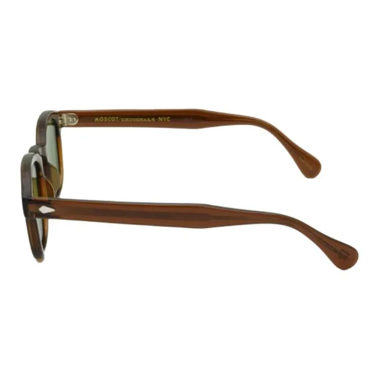 MOSCOT Acetate Oval Sunglasses Unisex Brown-2